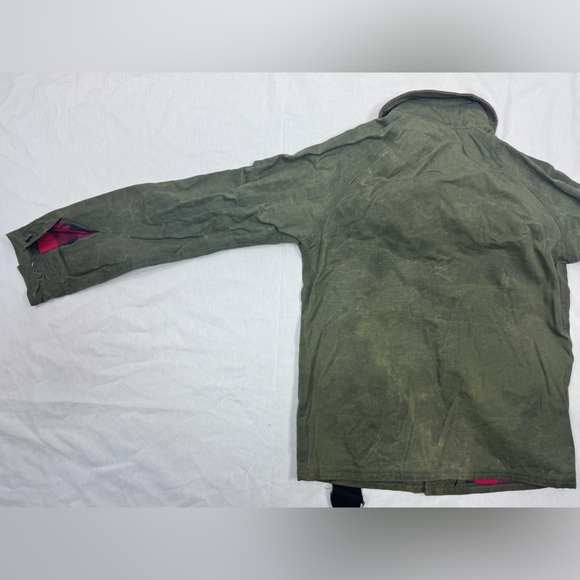 The Hundreds x Public Label Field Jacket Waxed Cotton Plaid Lined Corduroy Zip S - Picture 11 of 16